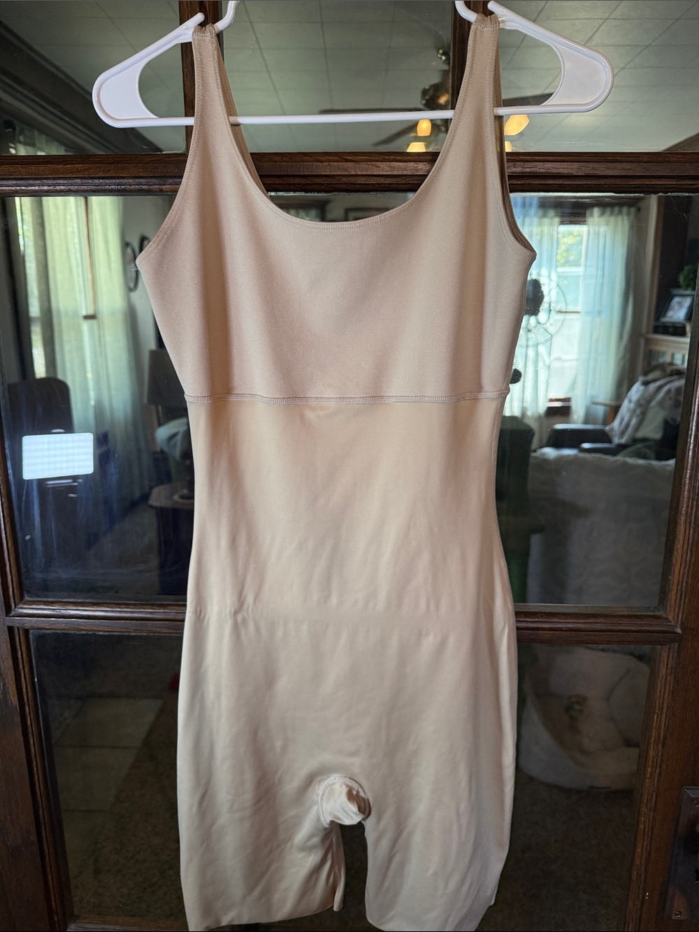 SPANX Beige Full Body Shaping Short Bodysuit